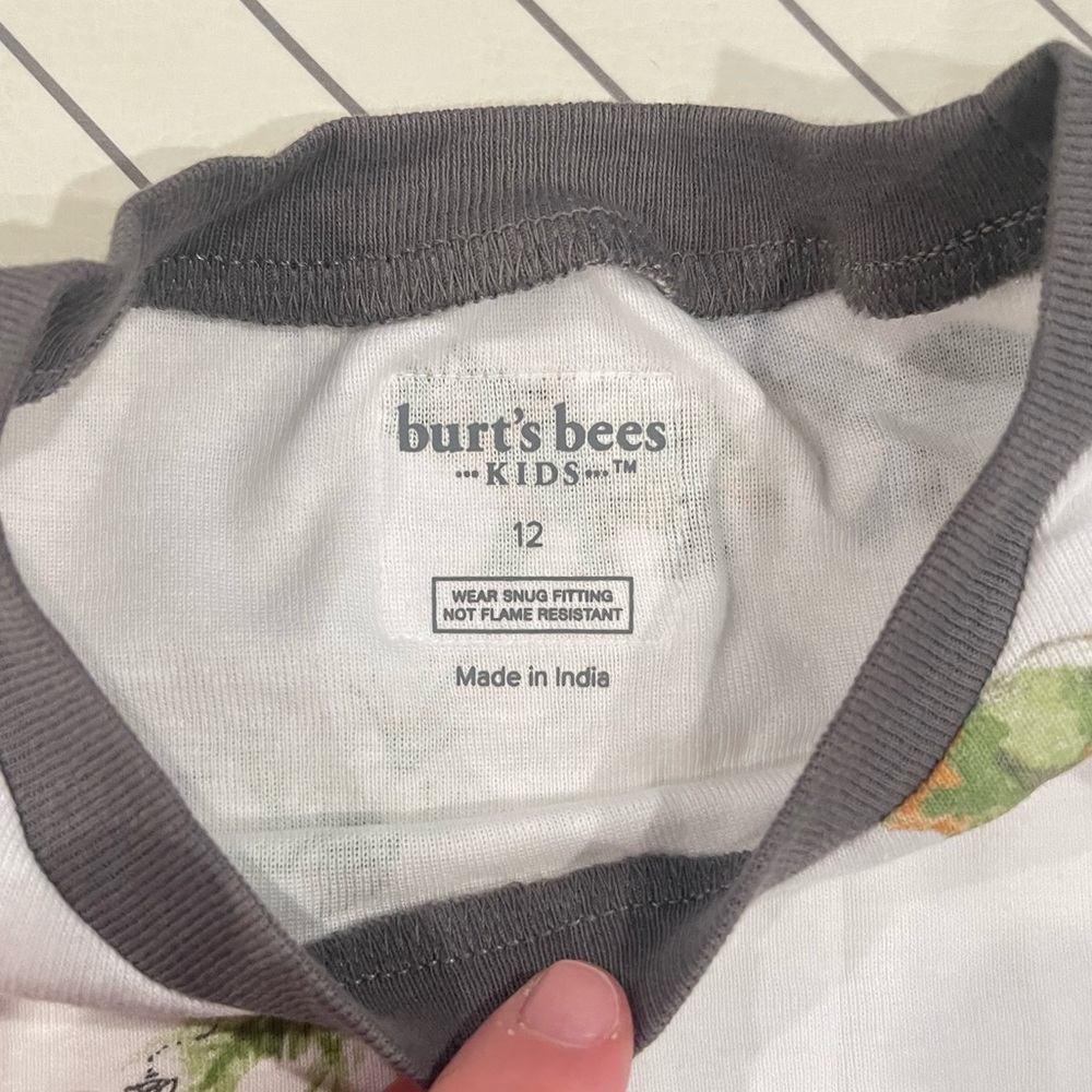 NWT Burt's Bees Kids Dinosaur Pajama Set - Picture 5 of 9
